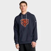Men's Nike Navy Chicago Bears Sideline Standard Issue Initial Home Dri-FIT Hoodie