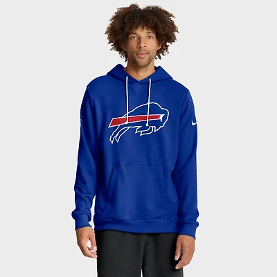 Men's Nike Royal Buffalo Bills Sideline Standard Issue Initial Home Dri-FIT Hoodie