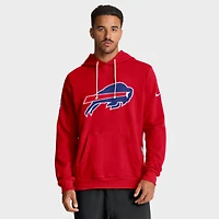 Men's Nike Red Buffalo Bills Sideline Standard Issue Initial Home Dri-FIT Hoodie