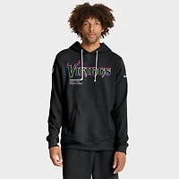 Men's Nike Black Minnesota Vikings 2025 NFL Crucial Catch Sideline Standard Issue Dri-FIT Hoodie