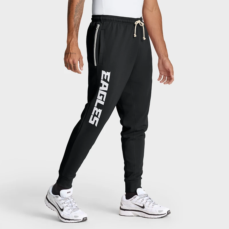 Men's Nike Black Philadelphia Eagles Sideline Standard Issue Ground Game Dri-FIT Taper Pants