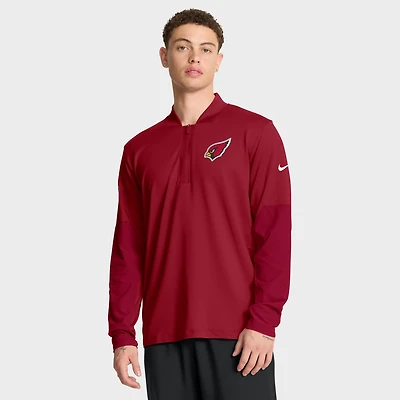Men's Nike Cardinal Arizona Cardinals Sideline Dri-FIT Half-Zip Pullover