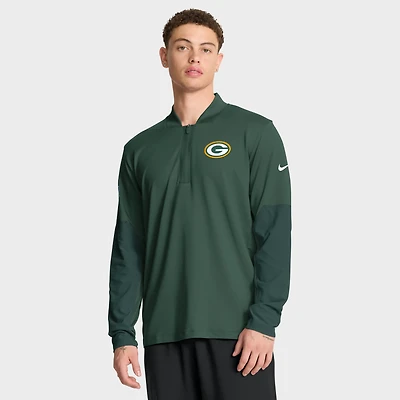 Men's Nike Green Bay Packers Sideline Dri-FIT Half-Zip Pullover