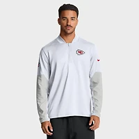 Men's Nike White Kansas City Chiefs Sideline Dri-FIT Half-Zip Pullover