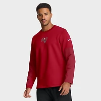 Men's Nike Red Tampa Bay Buccaneers Sideline Coach Therma-FIT Long Sleeve T-Shirt