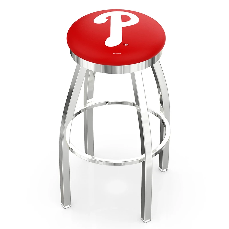 Philadelphia Phillies 25" Chrome Swivel Counter Stool