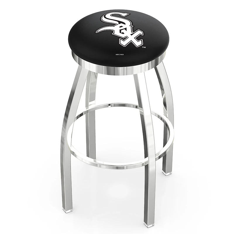 Chicago White Sox 25" Chrome Swivel Counter Stool