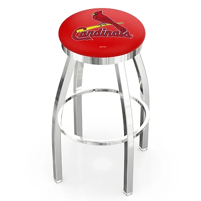 St. Louis Cardinals 25" Chrome Swivel Counter Stool