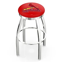 St. Louis Cardinals 25" Chrome Swivel Counter Stool