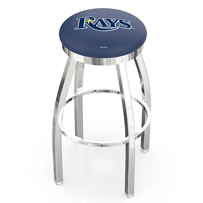 Tampa Bay Rays 25" Chrome Swivel Counter Stool