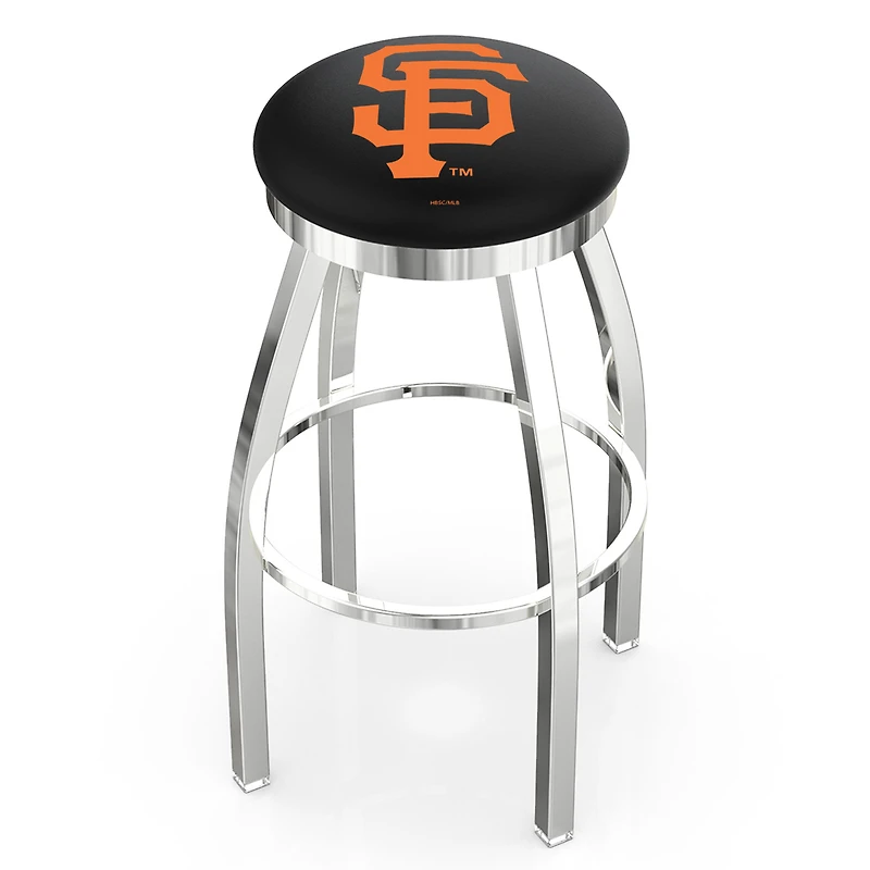 San Francisco Giants 25" Chrome Swivel Counter Stool