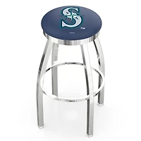 Seattle Mariners 25" Chrome Swivel Counter Stool
