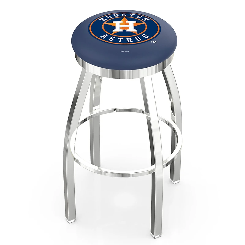 Houston Astros 25" Chrome Swivel Counter Stool