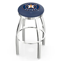 Houston Astros 25" Chrome Swivel Counter Stool