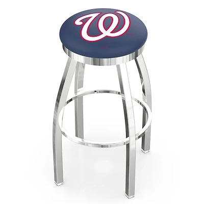 Washington Nationals 30" Chrome Swivel Bar Stool