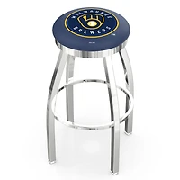 Milwaukee Brewers 30" Chrome Swivel Bar Stool