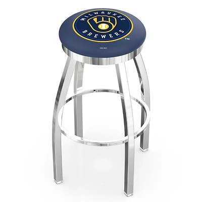 Milwaukee Brewers 30" Chrome Swivel Bar Stool