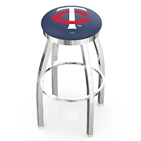 Minnesota Twins 30" Chrome Swivel Bar Stool