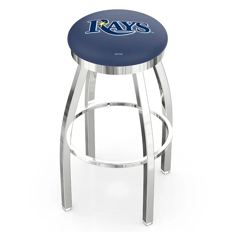 Tampa Bay Rays 30" Chrome Swivel Bar Stool