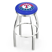 Texas Rangers 30" Chrome Swivel Bar Stool