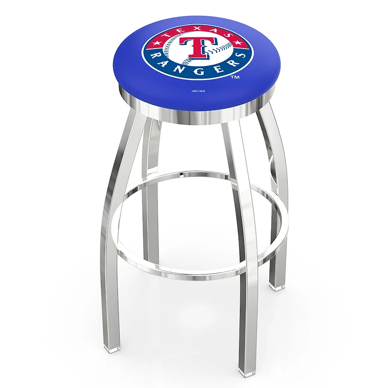 Texas Rangers 30" Chrome Swivel Bar Stool