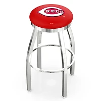 Cincinnati Reds 30" Chrome Swivel Bar Stool