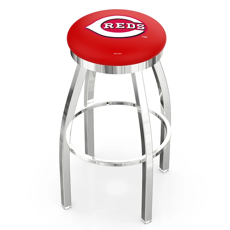 Cincinnati Reds 30" Chrome Swivel Bar Stool