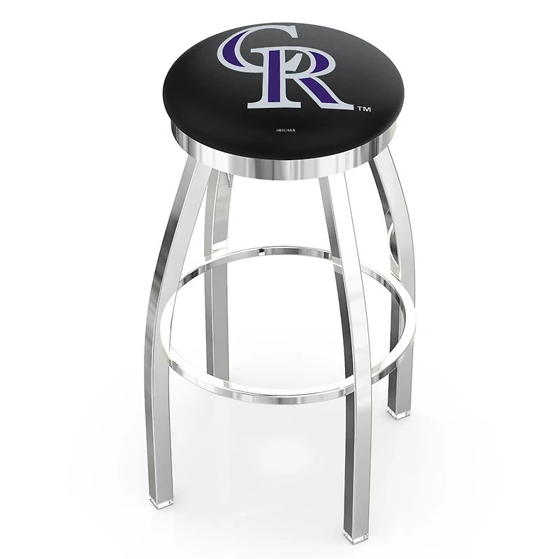 Colorado Rockies 30" Chrome Swivel Bar Stool