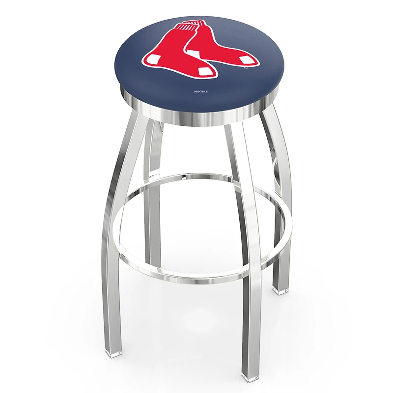 Boston Red Sox 30" Chrome Swivel Bar Stool