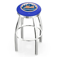 New York Mets 36" Chrome Swivel Counter Stool