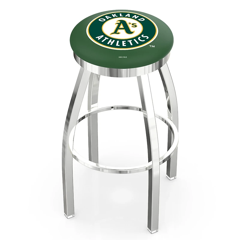 Athletics 36" Chrome Swivel Counter Stool
