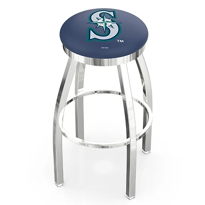 Seattle Mariners 36" Chrome Swivel Counter Stool