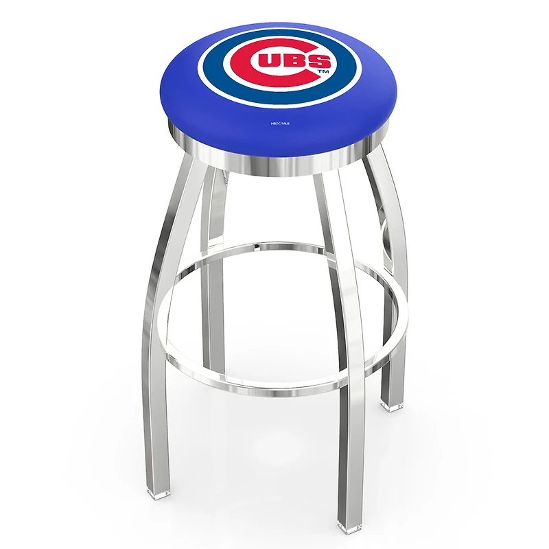 Chicago Cubs 36" Chrome Swivel Counter Stool