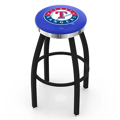 Texas Rangers 25" Swivel Counter Stool with Chrome Accent