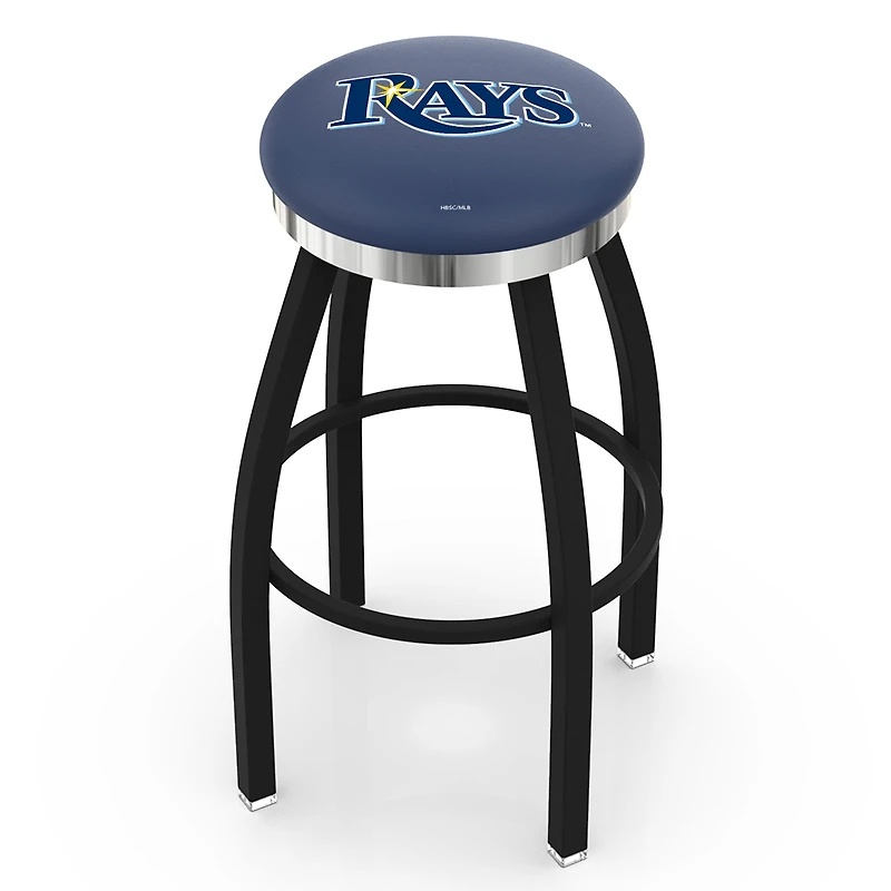Tampa Bay Rays 30" Swivel Counter Stool with Chrome Accent