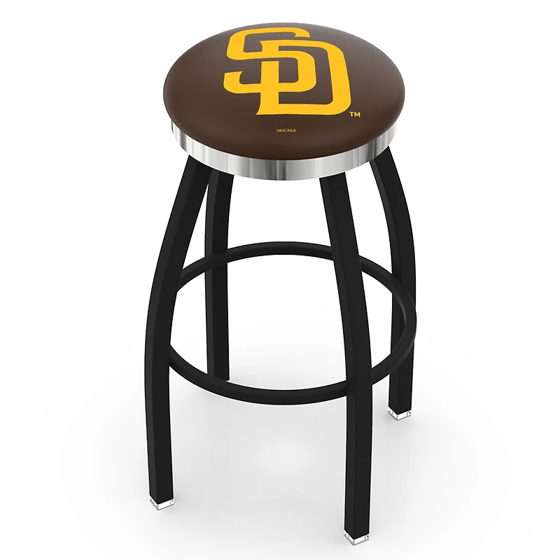 San Diego Padres 36" Swivel Counter Stool with Chrome Accent