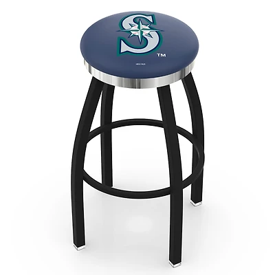 Seattle Mariners 36" Swivel Counter Stool with Chrome Accent