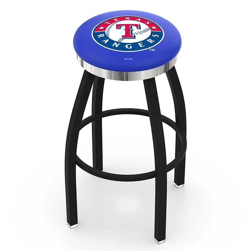 Texas Rangers 36" Swivel Counter Stool with Chrome Accent