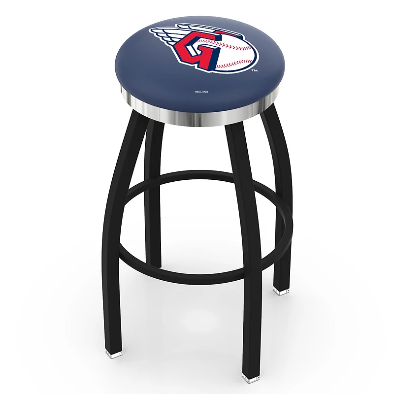Cleveland Guardians 36" Swivel Counter Stool with Chrome Accent