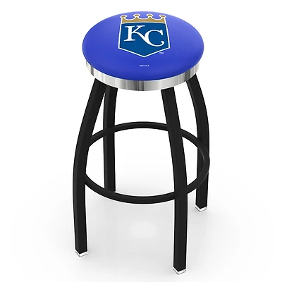 Kansas City Royals 36" Swivel Counter Stool with Chrome Accent