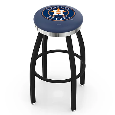 Houston Astros 36" Swivel Counter Stool with Chrome Accent