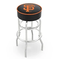 San Francisco Giants 25" Double Ring Chrome Swivel Counter Stool
