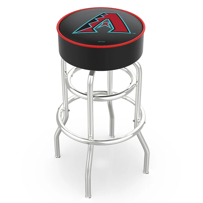 Arizona Diamondbacks 30" Double Ring Chrome Swivel Counter Stool
