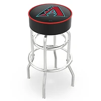 Arizona Diamondbacks 30" Double Ring Chrome Swivel Counter Stool