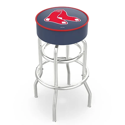 Boston Red Sox 30" Double Ring Chrome Swivel Counter Stool