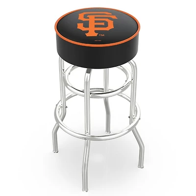 San Francisco Giants 30" Double Ring Chrome Swivel Counter Stool
