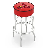 St. Louis Cardinals 30" Double Ring Chrome Swivel Counter Stool