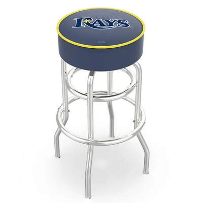 Tampa Bay Rays 30" Double Ring Chrome Swivel Counter Stool