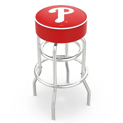 Philadelphia Phillies 30" Double Ring Chrome Swivel Counter Stool