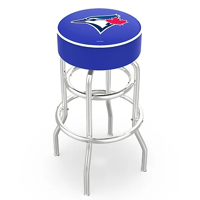 Toronto Blue Jays 30" Double Ring Chrome Swivel Counter Stool